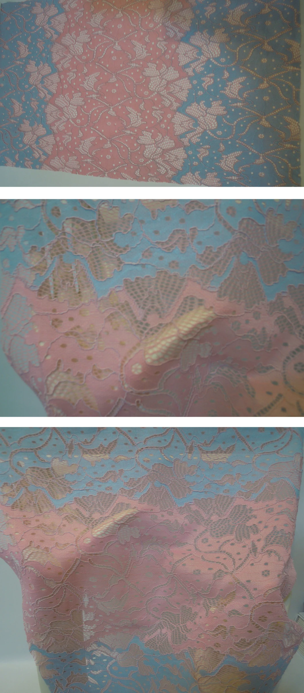 Pink Leaf Lace Fabric for Fashion Lace African Lace Fabric Dress Fabric