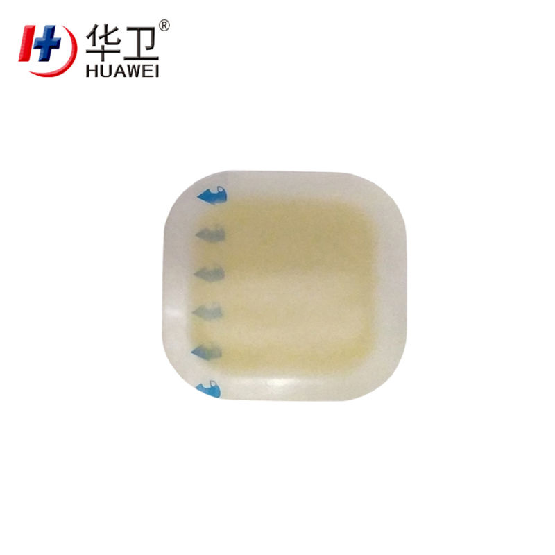 Hydrocolloid Wound Dressing with Thin Border for Burn Exudative Wounds China Factory OEM