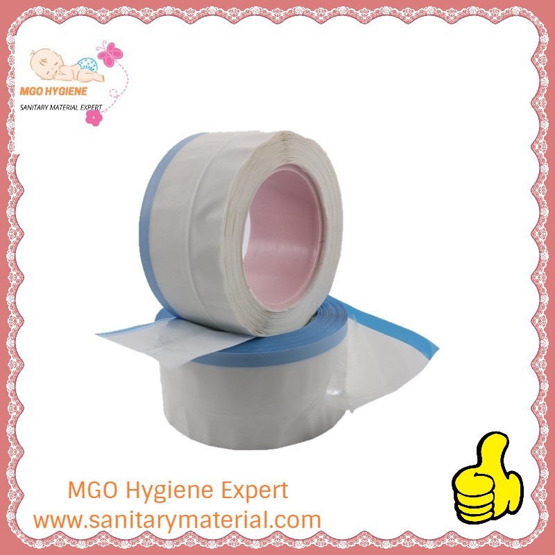 PP Blue Edge Adhesive Side Tape for Baby Diaper with High Quality