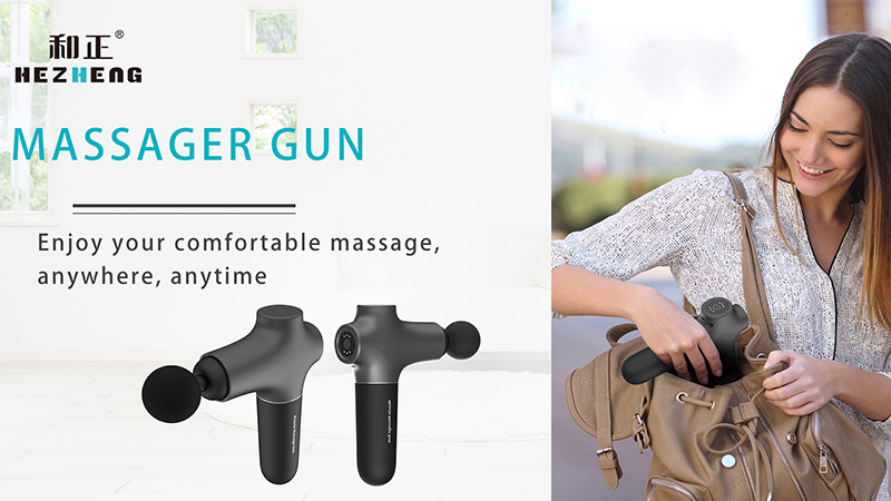 Hezheng Fascial Massage Gun for Athletes Deep Tissue Percussion Muscle Handheld Massager Sore Muscle Stiffness Massager