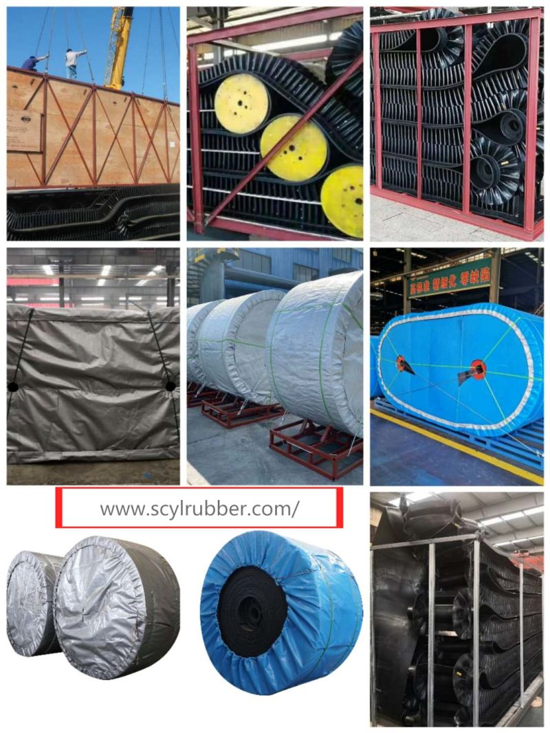 Standard Flat Rubber Conveyor Belting Used in Cement Plant