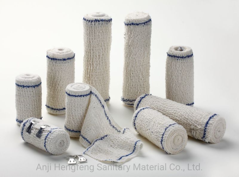 Elastic Wrapping Wound Care Roller Bandage Elastic Crepe Bandage Cotton Gauze Roll Bandage Have Various International Certificates