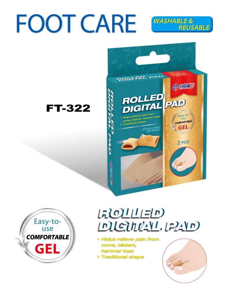 Foot Care Rolled Digital Pad Relieve Pain From Corns Blisters (FT-322)