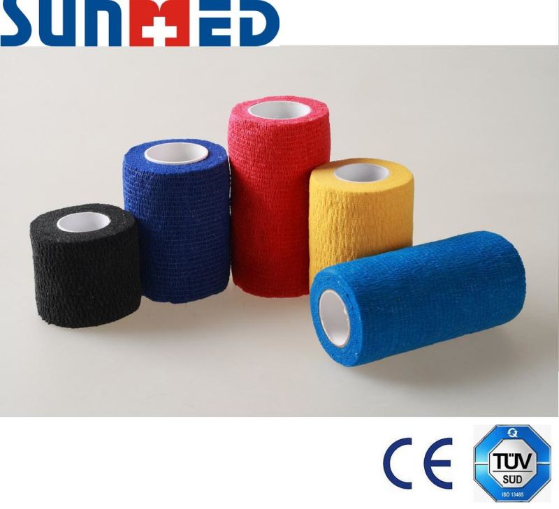Colorful Non-Woven Cohesive Bandage, Bandage for Support