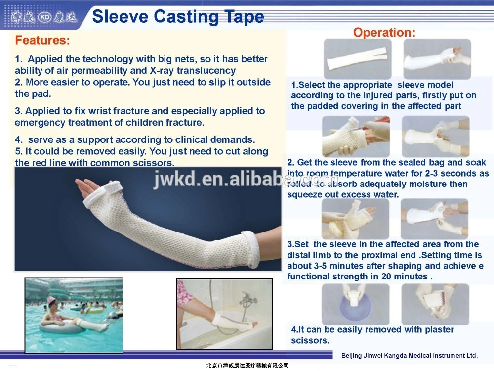 Orthopedic Care Surgical Dressings Casting Tape and Casting Splint