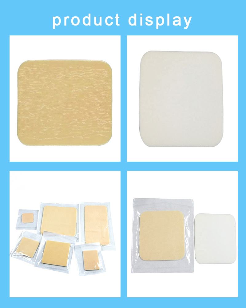 ISO Antibacterial/ Antimicrobial Silver Foam Dressing for Wound Care