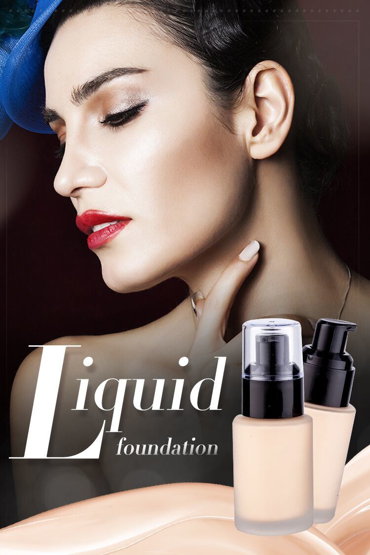 Glass Bottle for Liquid Makeup Foundation Makeup Foundation Face Foundation