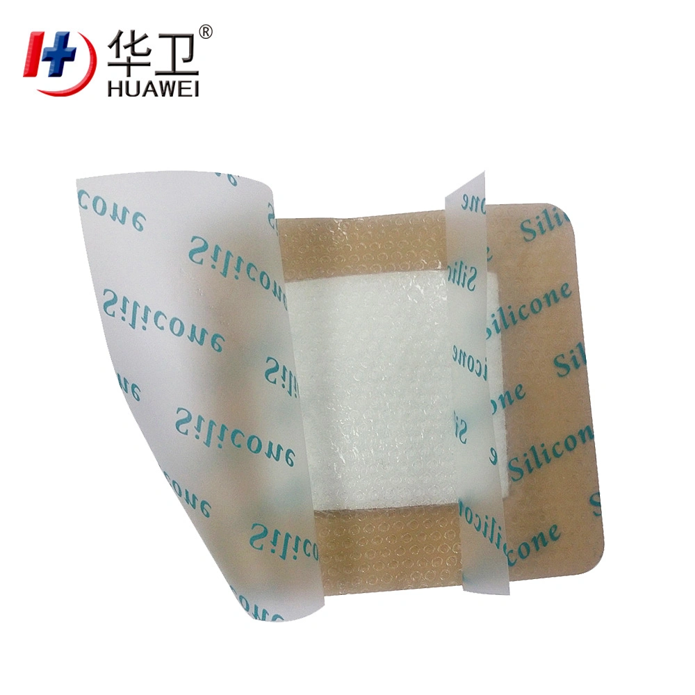 Waterproof Self-Adherent Silicone Foam Dressing Hydrophilic Wound Dressing for Moist Healing