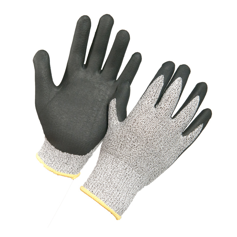 Wholesale Cut-Resistant Work Glove with Micro Foam Nitrile Coating on Palm