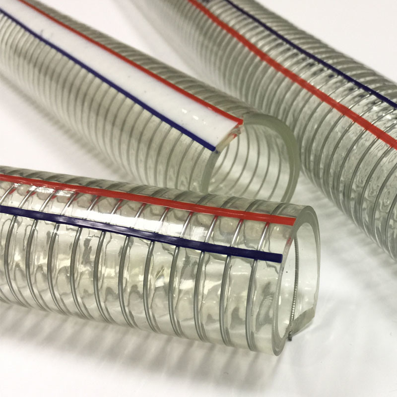 Anti-Chemical Transparent Clear PVC Steel Wire Reinforced Water Pipe Hose