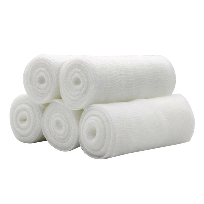 100% Cotton Medical Gauze Roll Elastic Bandage Elastic Crepe Bandage