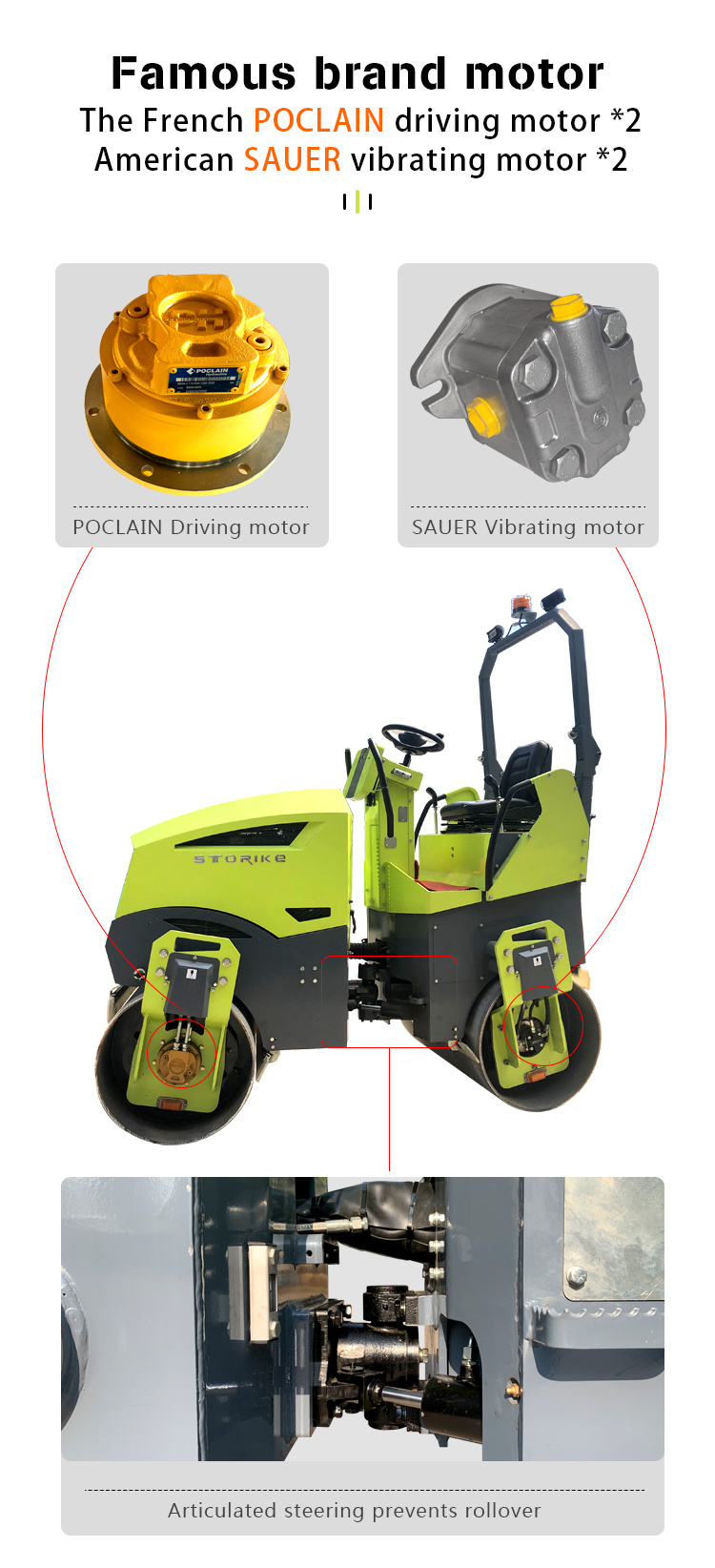 Factory Price New 4 Ton Rubber Tyre Types of Road Roller