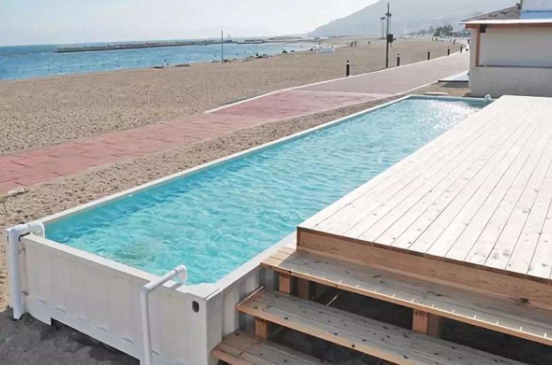New Design Customized 20FT Shipping Container Swimming Pool In Israel