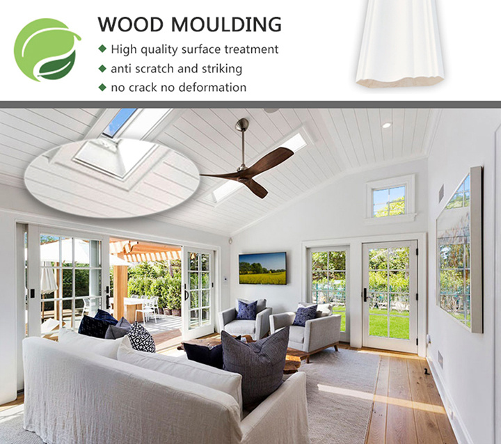 Different Types of Moulding and Millwork Laminated Wooden Skirting Boards