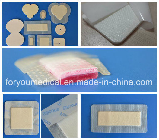 Manufacturer China Advanced Breathable Waterproof Wound Foam Dressing with Silicone