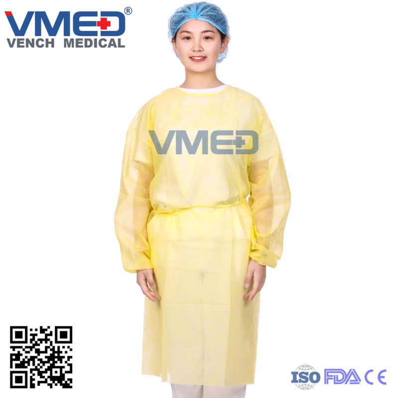 Sterile Disposable Non-Woven Surgical Gown, Disposable PP Medical Surgical Gown, Disposable Dental Surgical Gown/Patient Gown