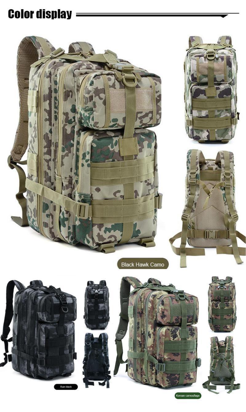 Waterproof Outdoor Camouflage Large Capacity Multifunctional Camping Hiking Waterproof Tactical Backpack