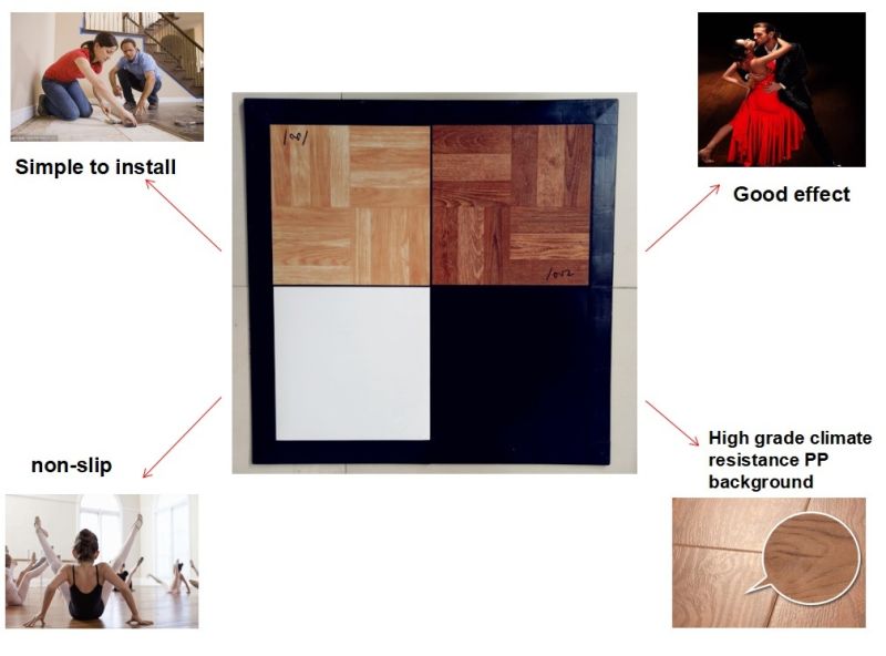 PP Interlocking Floor Tiles, Used Wooden Dance Floor for Sale