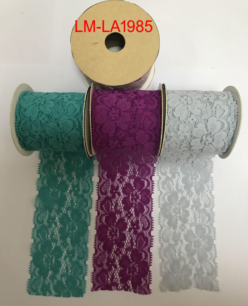 Garment Accessories Decorate Colorful Packing DIY Handmade Arts and Craft Roll Trimming Elastic Lace Spandex Lace Cotton Lace Roll