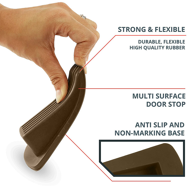 Household Rubber Door Stoppers Finger Protection