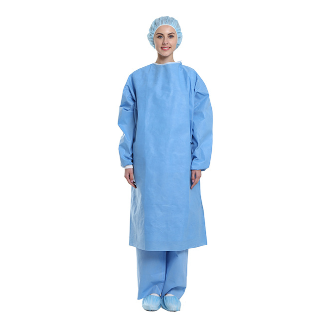Top Quality Factory Price Disposable Nonwoven Surgical Gown for Medical/Hospital Sterile Surgical Gown