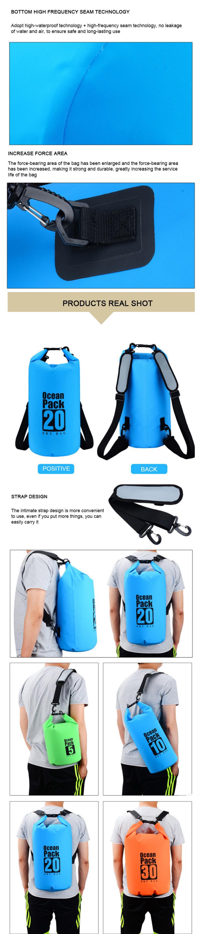 Waterproof Bag for Swimming Dry Bag Double Shoulder Drifting Bag