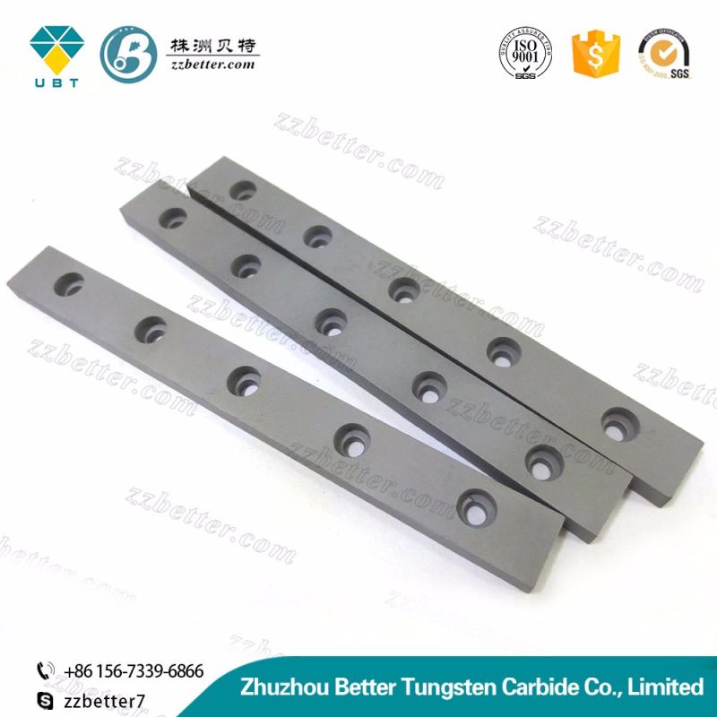 Cemented Carbide Strips Tungsten Carbide Strips with Holes for Wood Cutting Tools