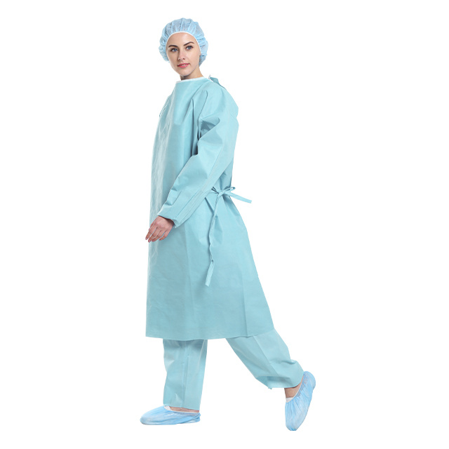 Disposable Surgical Gown, Disposable Non Woven Sterile Reinforced Surgical Gown