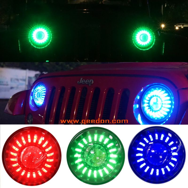 Color Changing Headlights for Offroad with APP Control Angel Eyes