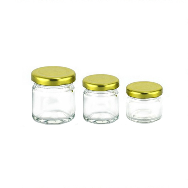 Salad Dressing Packing Glass Container with Black Cap