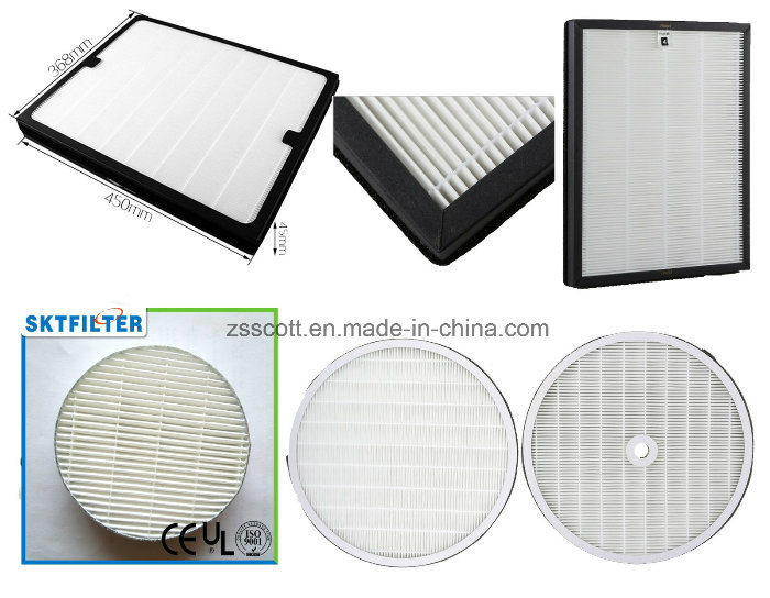 HEPA Filter with Paper Frame for Collecting Dust