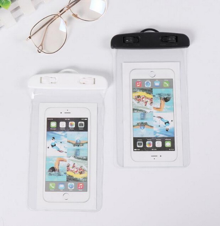 Promotional Swim Waterproof Phone Pouch Cover Fluorescent for iPhone for Xiaomi Mobile Waterproof Case Bag with OEM Brand