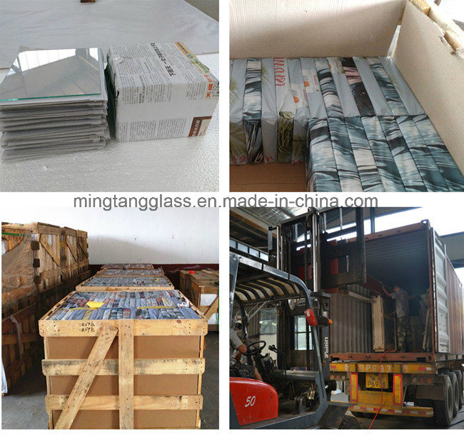 Big Wholesale Clear Float Glass for Picture Frame or furniture with Wooden Case Packaging