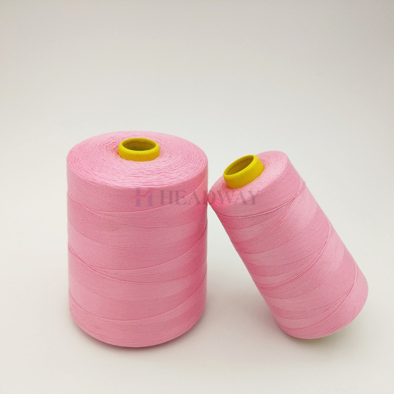 DTY Spun Sewing Thread 100% Polyester Dope Dyed Textured Yarn Spun