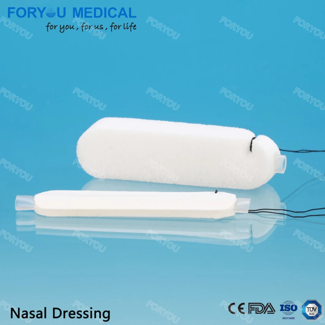 PVA Nasal Pack Sterile Surgical Hemostatic Dressing Epistaxis Sponges with String/ Gauze/ Airway