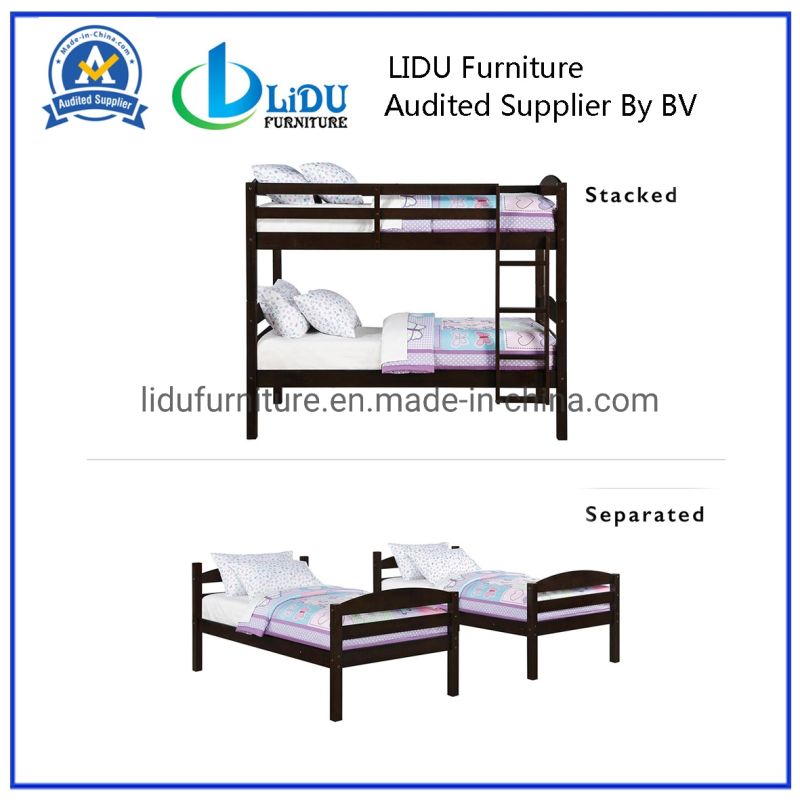 Double Bunk Bed/Wood Bed Full Bunk Bed Twin Bed Solid Wood Bunk Bed