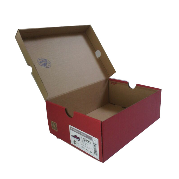 Custom Printed Color High-Grade Corrugated Transport Shoe Packaging Paper Box