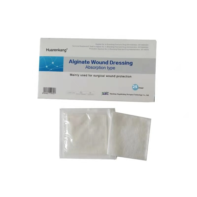 Alginate Medical Wound Dressing Can Absorb Wound Exudate, No Adhesion, No Pain, No Scar Formation