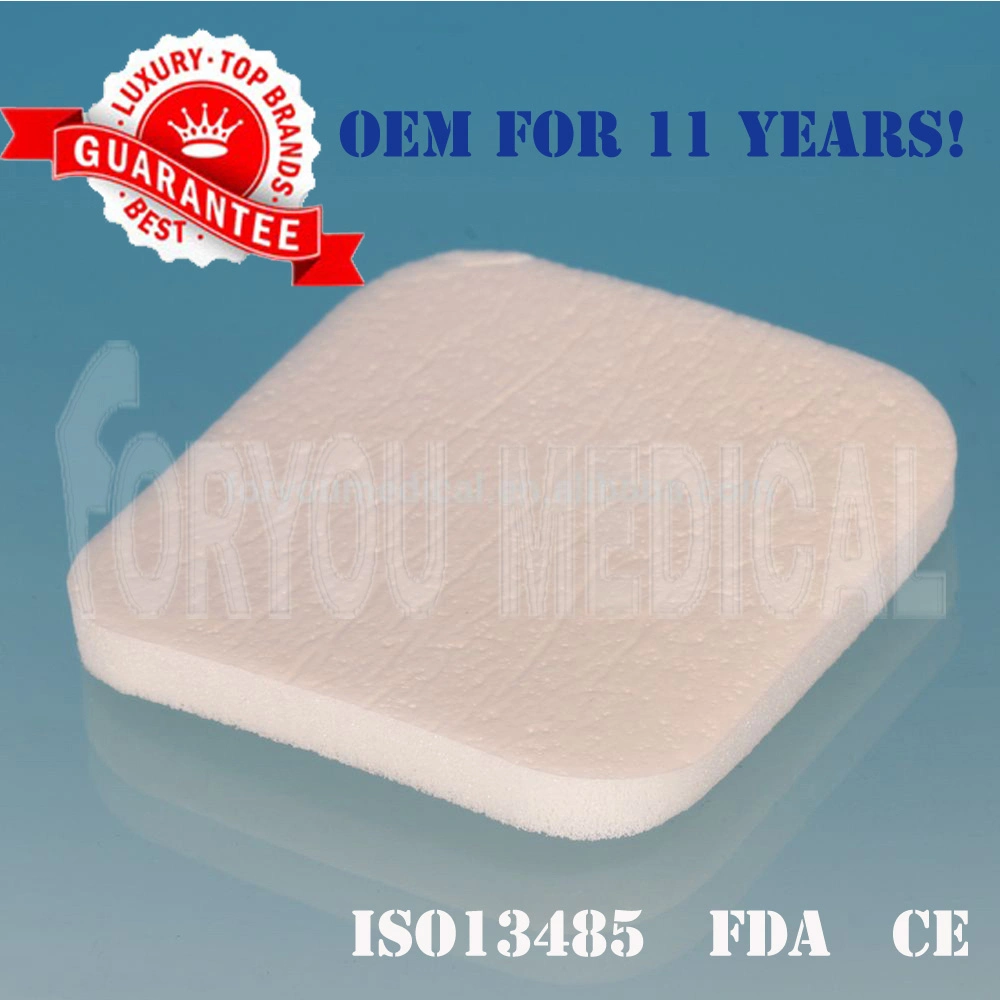 High Absorbency Surgical Antibacterial Silver Foam Dressing for High Exudate Wound