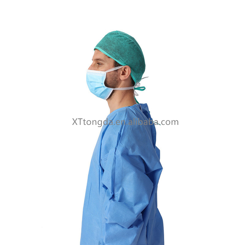 Disposable Head Cover Hood Cap PP or SMS Non Woven Surgical Caps