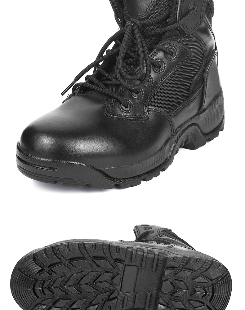 Waterproof Safety Leather Boot with Steel Toe Tactical Boot