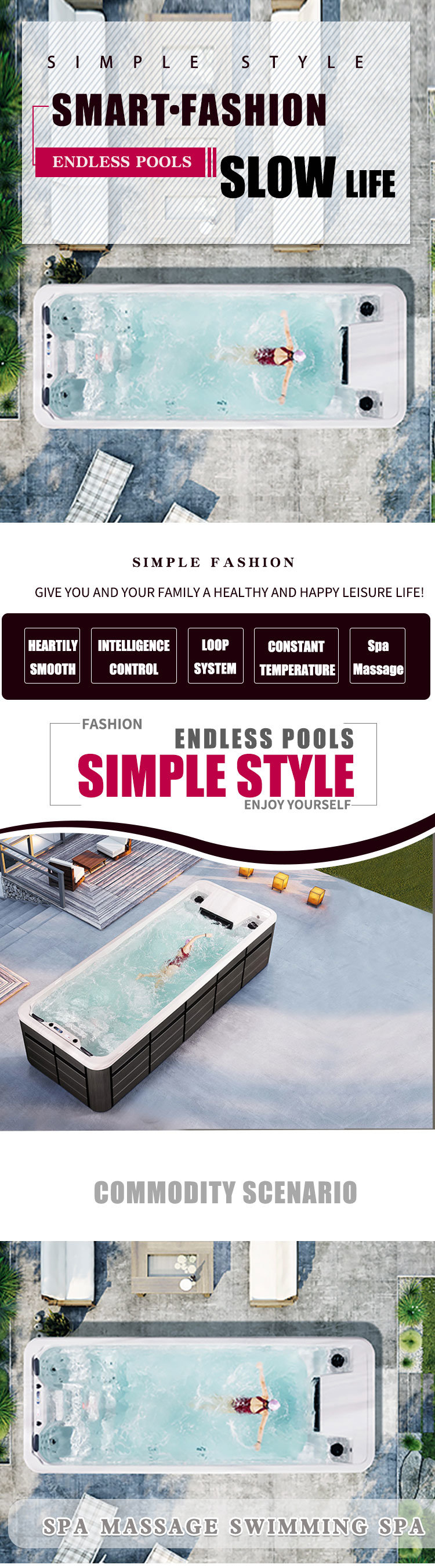 2021 Hot Sale Easy to Use and Control Villa Swimming Pool