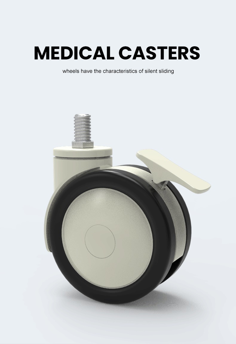 Medical Silent Wheel Medical Caster Wheel for Oxygen Inhaler
