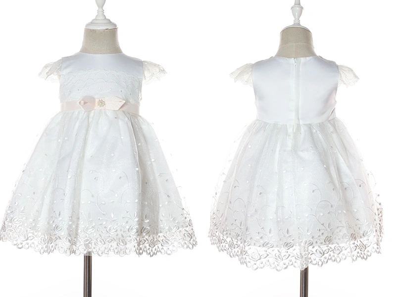 Lace Flower Girl Dresses First Communion Dress White Party Princess Dresses