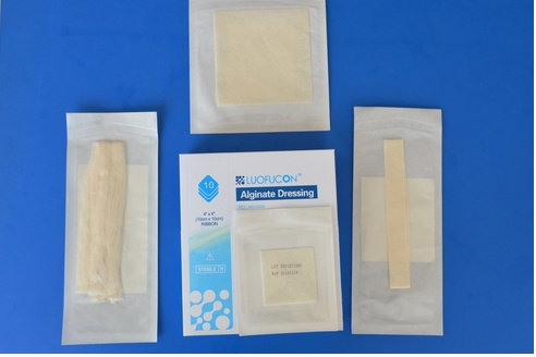 Infected Dressing 510k Calcium Alginate Wound Dressing with Antimicrobial Silver