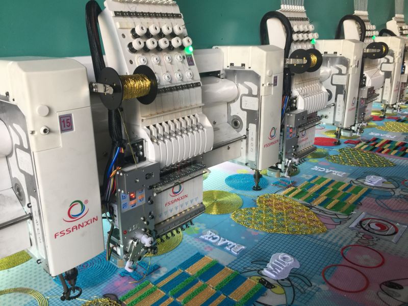 Flat and Chenille with Taping Coiling Mixed Computerized Embroidery Machine 20 Heads Machinery
