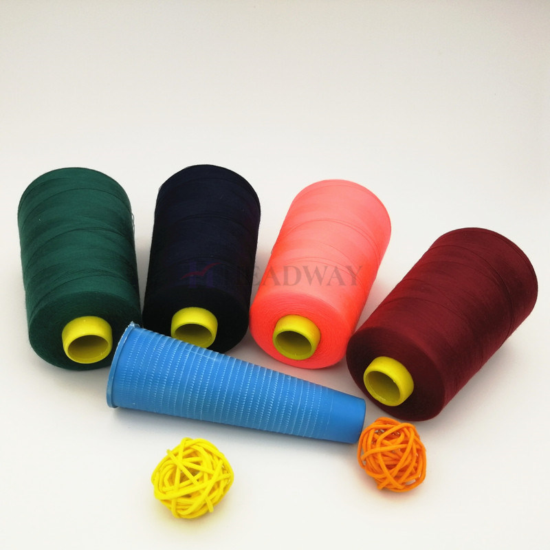 DTY Spun Sewing Thread 100% Polyester Dope Dyed Textured Yarn Spun