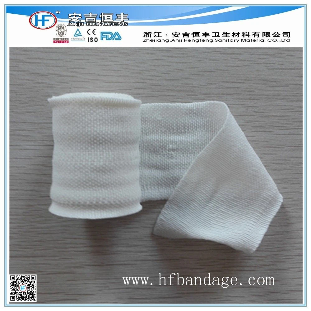 10cm *4m Elastic Thick PBT Bandages Wound Dressing Sports Sprain Treatment with CE/ISO13485