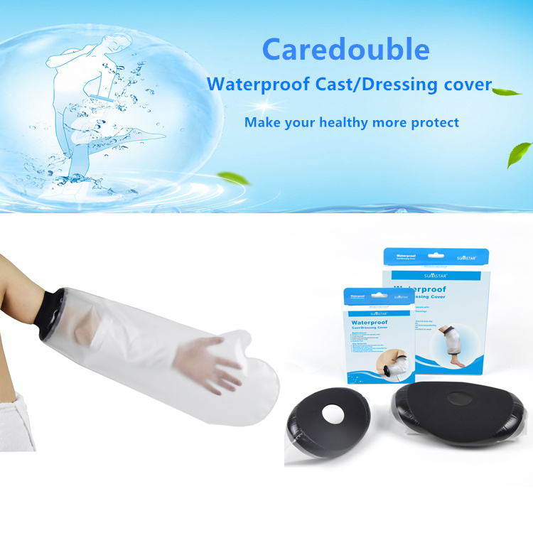 Factory Directly Sell Waterproof Bandage Protector Adult Half Arm Cast Cover for Shower Without Ring