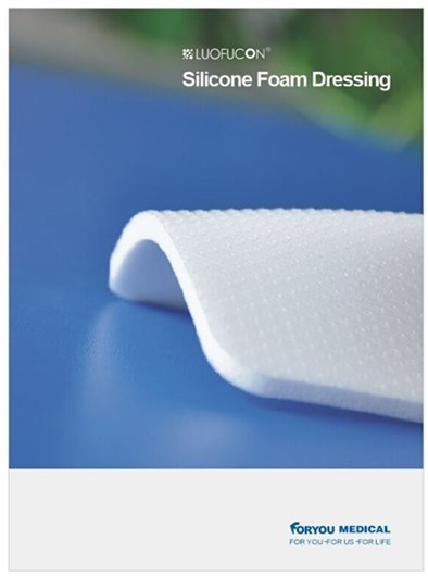 Foryou Medical 2016 FDA Approved Soft Silicone Wound Dressing Silicone Foam Dressing Pad for Exudating Wounds